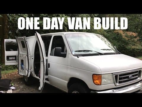 HOW TO BUILD A STEALTH VAN IN ONE DAY | Van Life Canada thumbnail