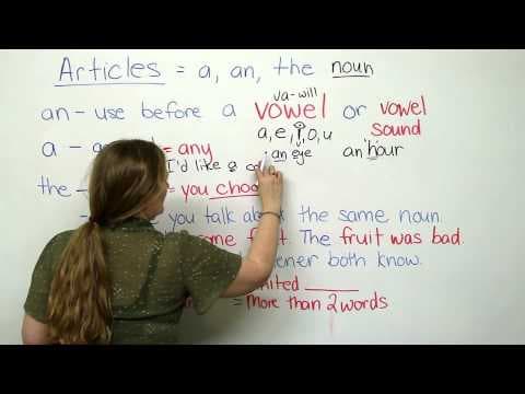 A, AN, THE - Articles in English thumbnail