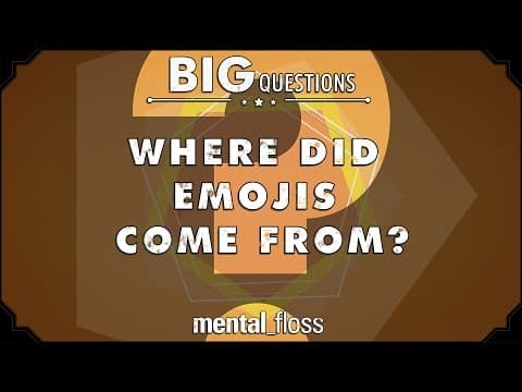 Where did emojis come from?  - Big Questions - (Ep. 219) thumbnail