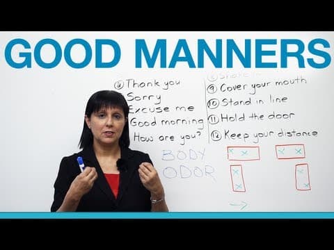 Good Manners: What to Say and Do (Polite English) thumbnail