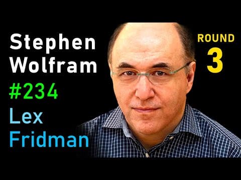 Stephen Wolfram: Complexity and the Fabric of Reality | Lex Fridman Podcast #234 thumbnail