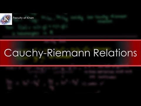 The Cauchy-Riemann Relations and some Theorems thumbnail