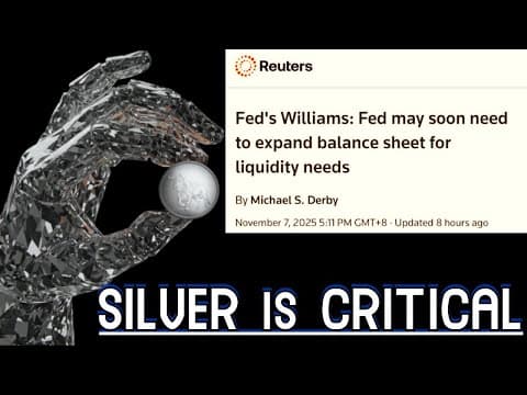 Silver Critical Mineral Confirmed, Fed Signals Balance Sheet Expansion thumbnail