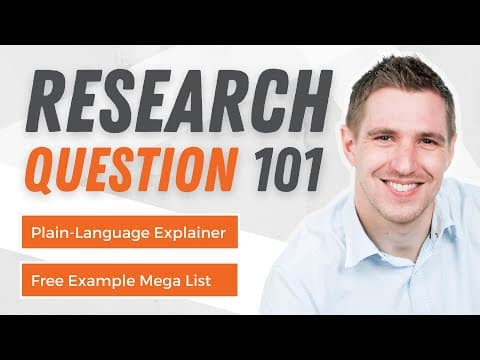 How To Write A Research Question: Full Explainer With Clear Examples thumbnail