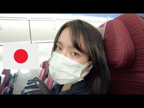 Flying from Japan | 19 hours flight vlog🇯🇵 thumbnail