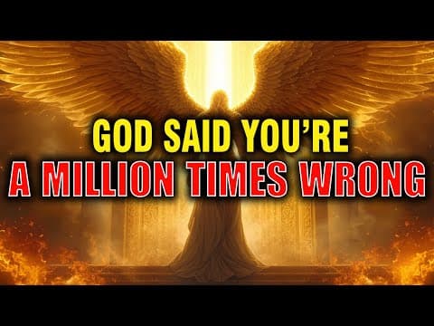 CHOSEN ONES, WHAT YOU DID WAS A MILLION TIMES WRONG — GOD HATES IT! thumbnail