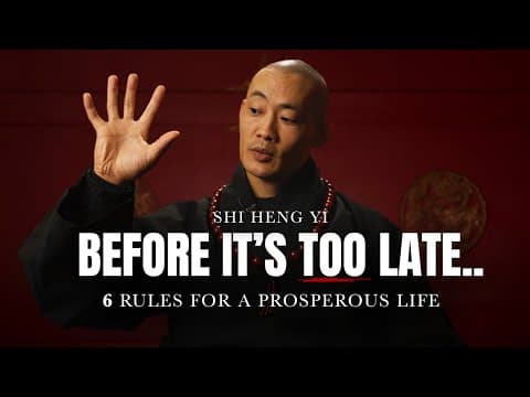 BE UNSHAKEABLE | 6 Ultimate Rules for Life by Shi Heng Yi | Mulligan Brothers thumbnail
