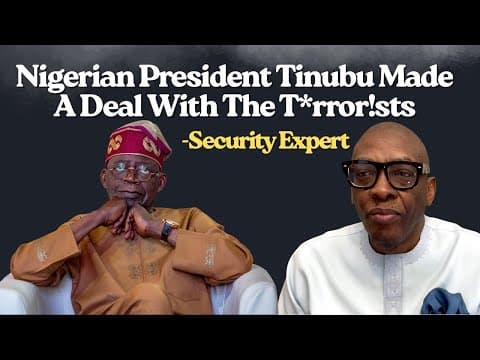 Tinubu Made A Deal With The T*rror!sts, His VP Is An Accomplice - Security Expert thumbnail