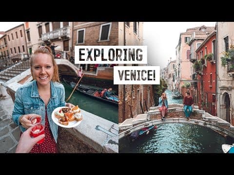 Venice CITY TOUR! - Best Coffee, Delicious Cicchetti, Glass Blowing + MORE! thumbnail