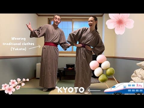 Day 5 In Japan! - Behind The Scenes Filming Dance Videos, First Day In Kyoto & Trying New Foods! thumbnail