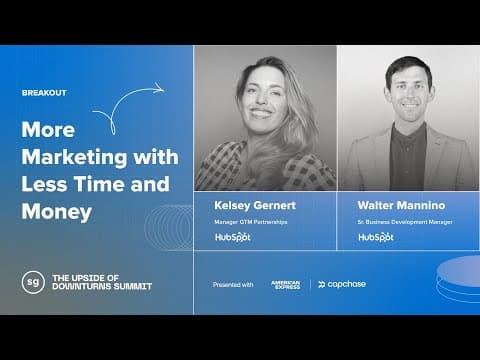 How to Do More Marketing with Less Time and Money thumbnail