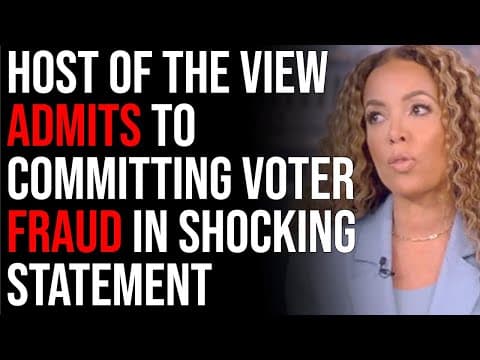 Host Of The View ADMITS To Committing Voter Fraud In Shocking Statement, Mail-In Voting Helps Dems thumbnail