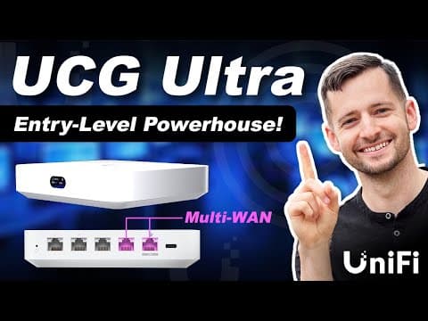 UniFi Cloud Gateway Ultra Setup, Unboxing, Comparison | Ubiquiti Networks UCG-Ultra thumbnail