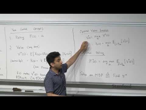Stanford CS229: Machine Learning | Summer 2019 | Lecture 15 - Reinforcement Learning - II thumbnail