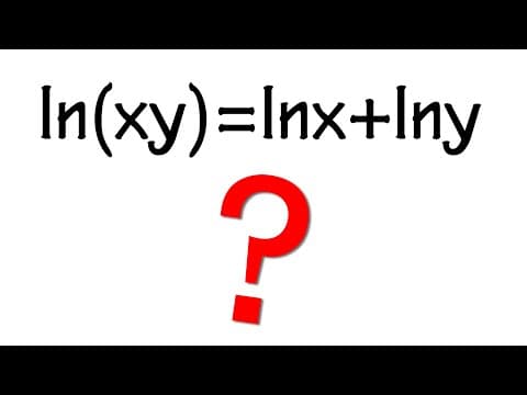 proving ALL logarithm properties using calculus thumbnail