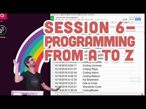 Live Stream #64: Session 6 - Programming from A to Z thumbnail