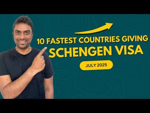 Schengen Visa in 5 days || Top 10 Fastest Country Giving Schengen Visa in 2025 thumbnail