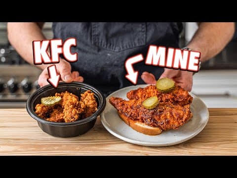 Making KFC Hot Chicken Tenders At Home | But Better thumbnail