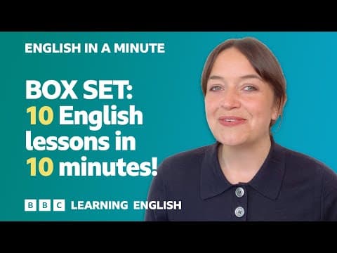 BOX SET: English In A Minute 6 – TEN English lessons in 10 minutes! thumbnail