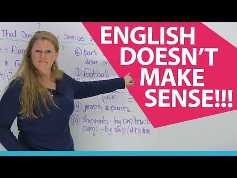 10 words in English that don't make sense! Hmmm... thumbnail