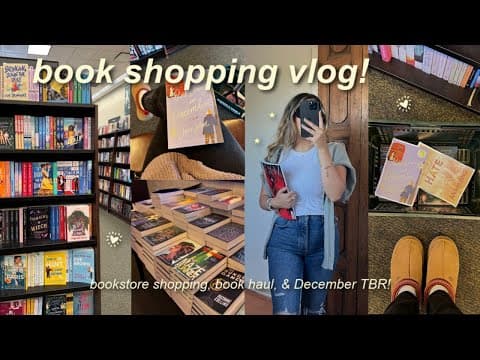 BOOKSTORE VLOG📚: book shopping, book haul, and all the books I read in November! thumbnail