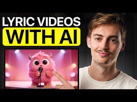 How to Make AI Music Videos From Suno AI Songs (AI Lyric Video Tutorial) thumbnail