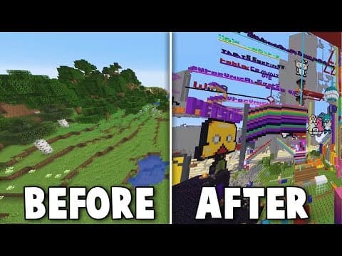 i left my fans alone in a minecraft server for a week thumbnail