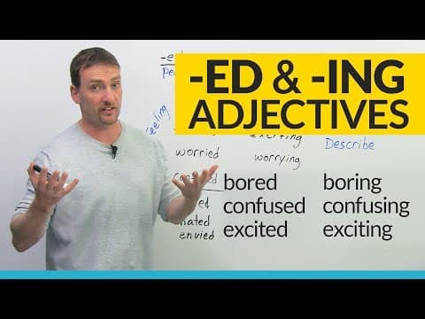 Bored or Boring? Learn about -ED and -ING adjectives in English thumbnail