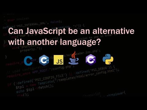 Can JavaScript Replace Java or C++ in Development? thumbnail