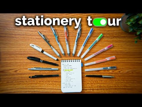 my favorite pens for journaling (stationery tour 2024) thumbnail