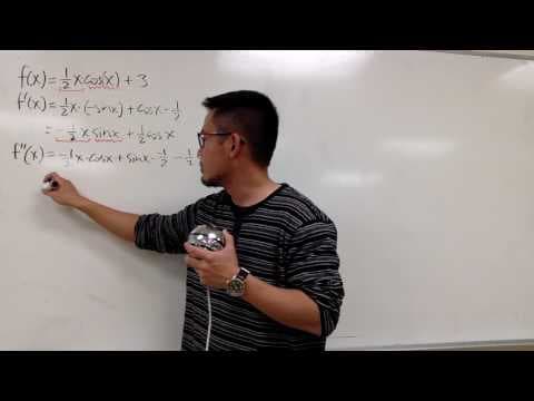 4th derivative of  1/2*x*cos(x)+3 thumbnail