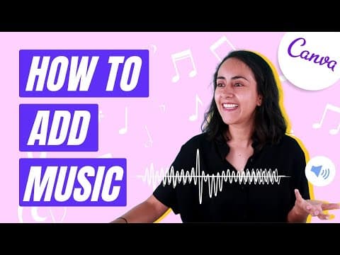 Canva Tutorial: how to ADD MUSIC to a DESIGN or VIDEO in Canva [Free & Easy] thumbnail