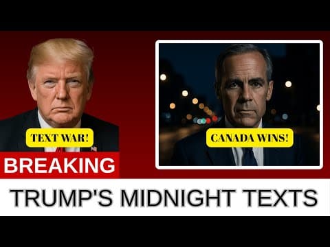 BREAKING: Why Is Trump Texting Carney At 3AM? What Toronto Life Just Uncovered Will SHOCK You! thumbnail