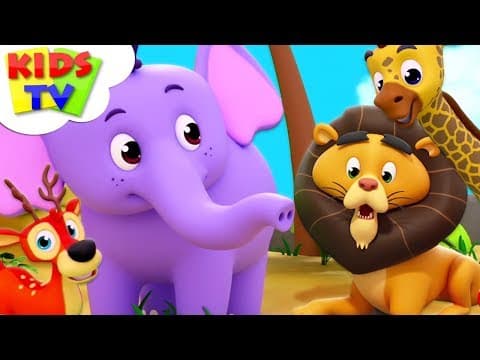 Zoo Song | Super Supremes Cartoons | Kindergarten Nursery Rhymes For Toddlers | Kids Videos thumbnail