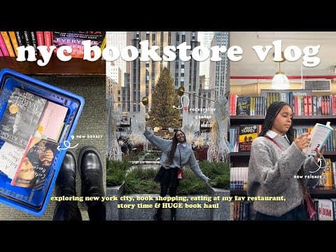 *cozy* NYC bookstore vlog🗽📚✨spend the day book shopping at barnes & noble with me + HUGE book haul thumbnail