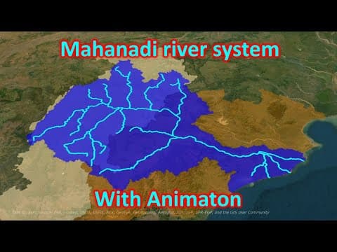 Mahanadi river system detailed description with animation thumbnail