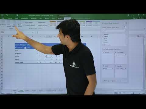 MS Excel - Pivot Table Example 1 Video Tutorials thumbnail