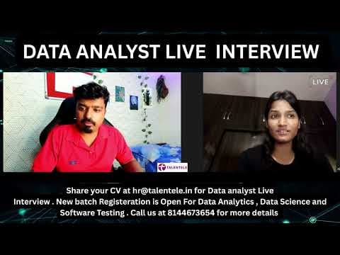Live Data Analyst Mock Interview | SQL | Power BI | Data Analytics - Must Watch ! thumbnail