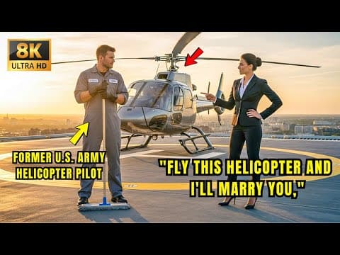 "Fly This Helicopter and I'll Marry You," CEO Mocked the Janitor—His Real Secret Left Her Speechless thumbnail