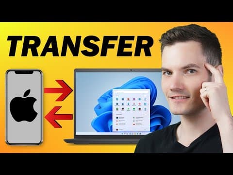 How to Transfer Photos, Videos & Music Between iPhone & Windows PC | No iTunes or iCloud thumbnail