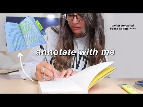 annotating my favorite book to give to a friend! thumbnail