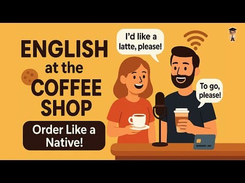 English in Daily Life - 🗣️ Real English at the Coffee Shop — Learn to Order Like a Native! thumbnail