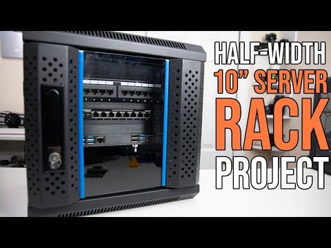 Half-Width 10 Inch Server Rack Project for Raspberry Pi thumbnail