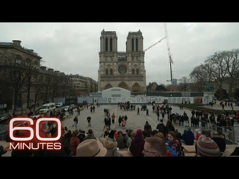Reconstruction continues at the Cathedral of Notre Dame 4 years after fire | 60 Minutes thumbnail
