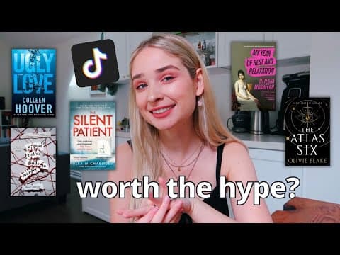 i read five very popular booktok books ✨ reading vlog thumbnail
