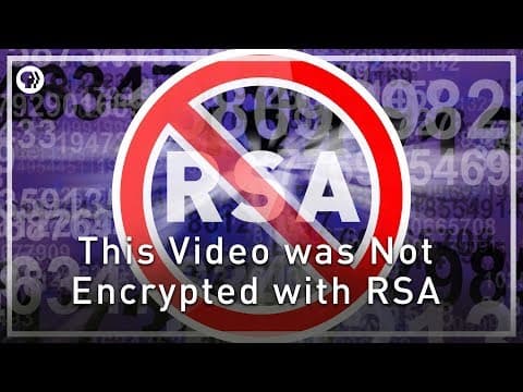 This Video was Not Encrypted with RSA | Infinite Series thumbnail