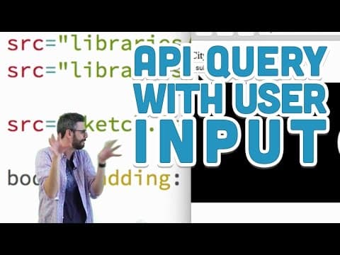 10.6: API Query with User Input - p5.js Tutorial thumbnail