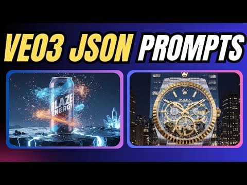 How to Create $100K Viral Ads with JSON Prompting in Google VEO 3 thumbnail