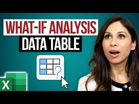 Excel What-If Analysis Data Table | Easy to Use Once you Learn This☝️ thumbnail