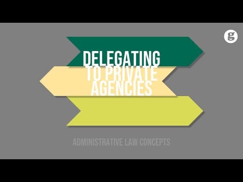 Delegating to Private Agencies thumbnail